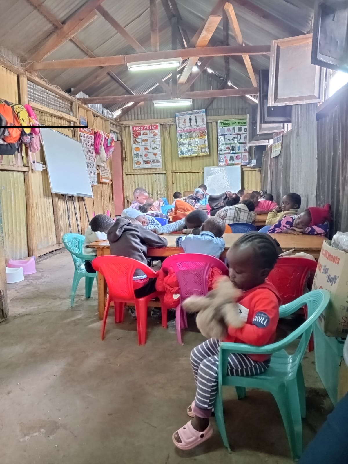 Children enjoying their meal