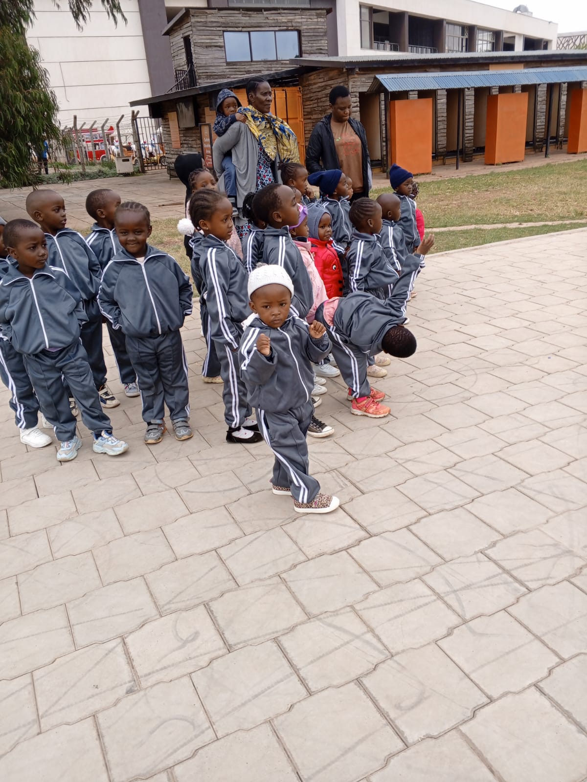Children learning in class