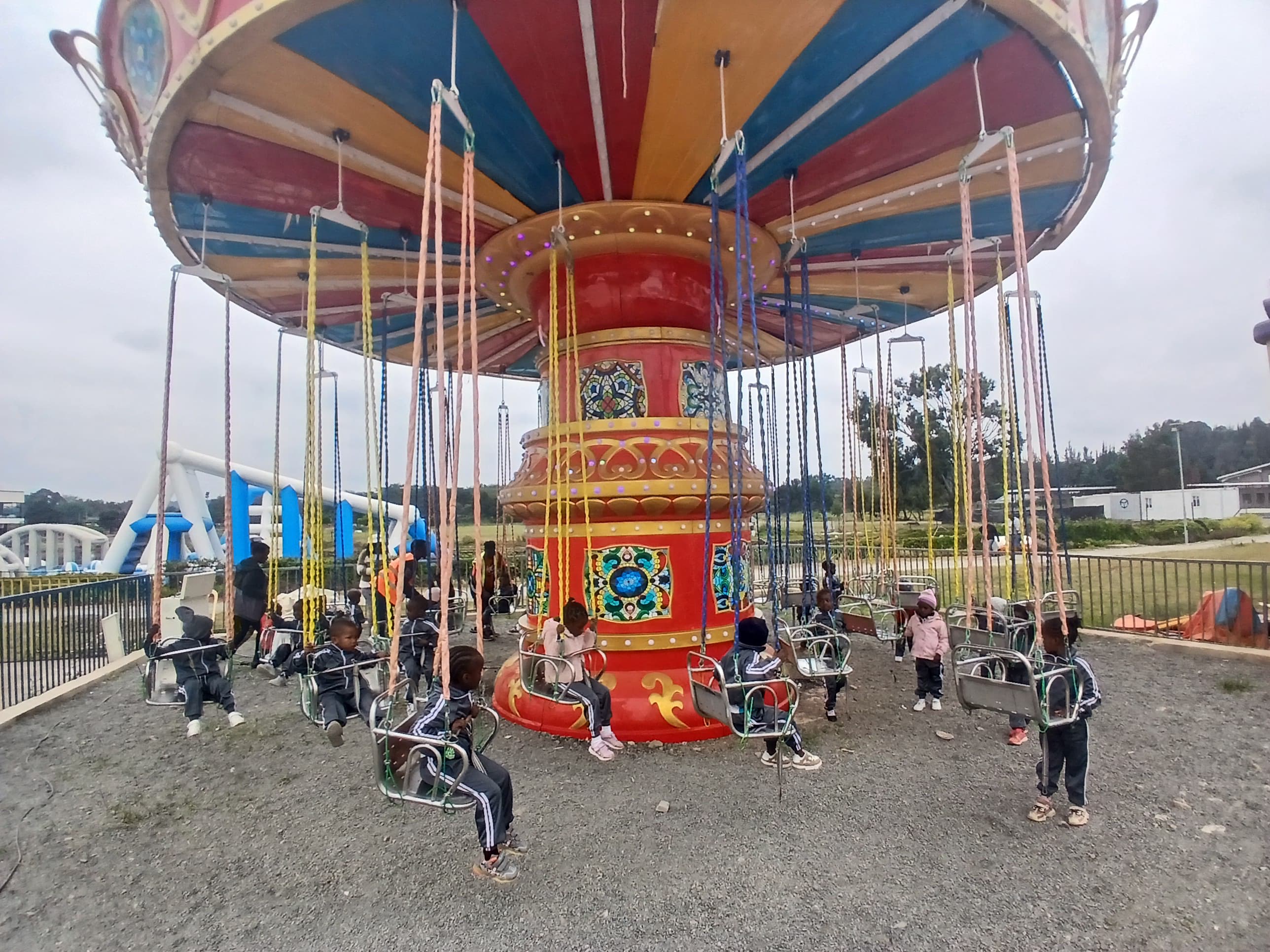 Children learning in class