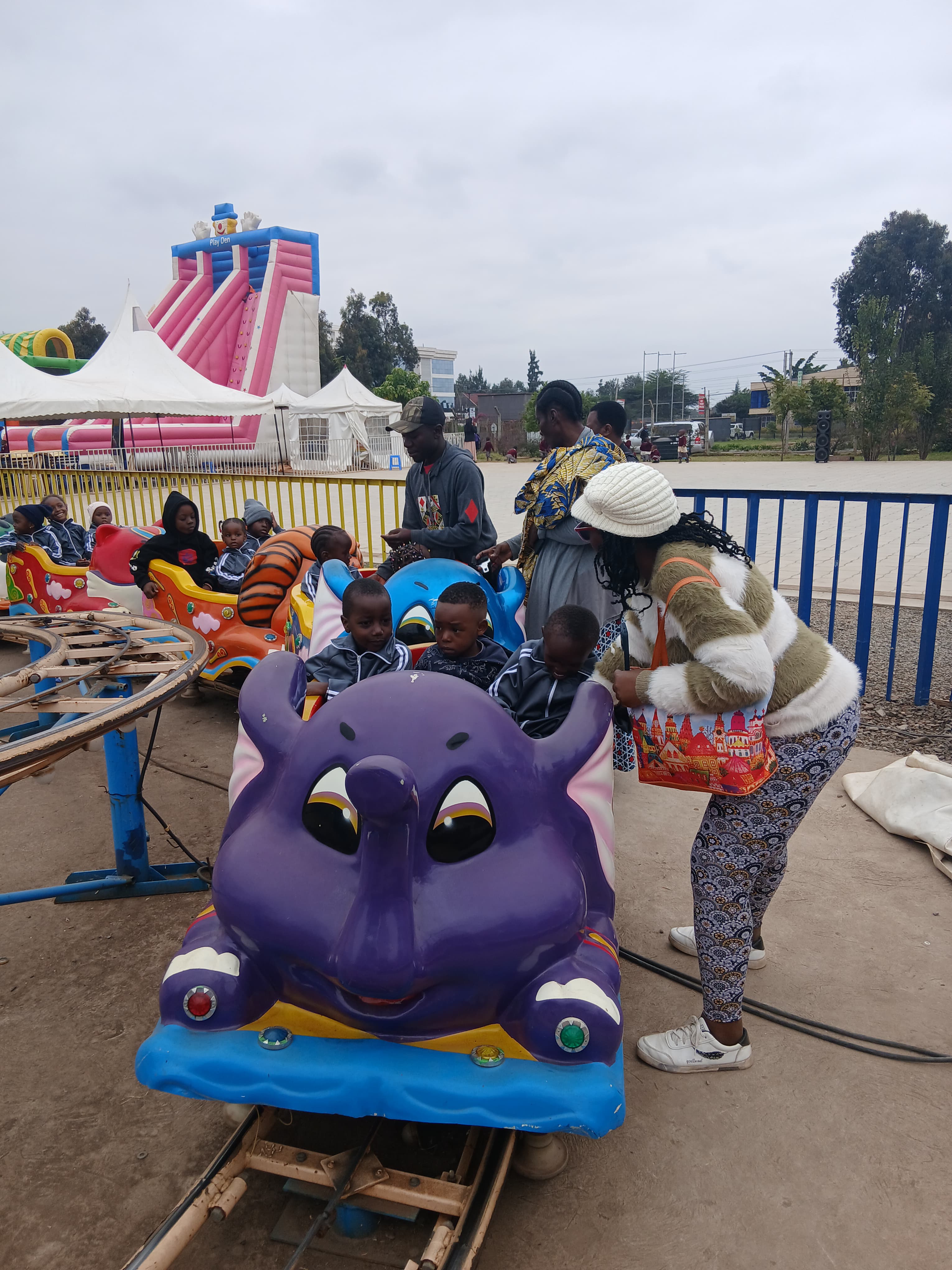 Children playing in the school yard