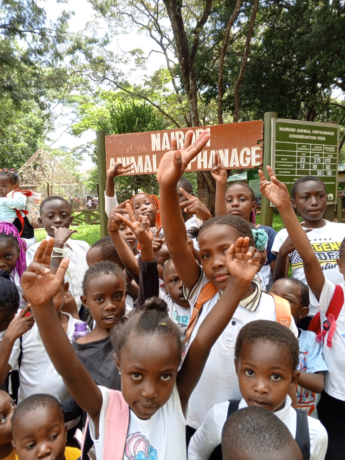 Children learning in class